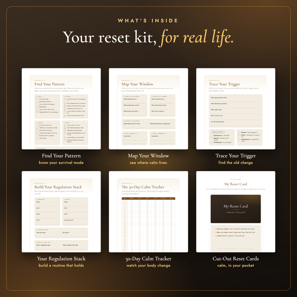 What's inside: your reset kit, for real life