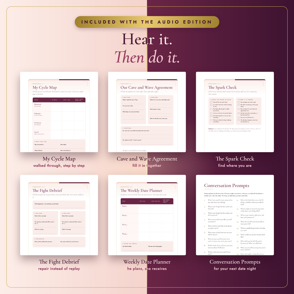 Included with the audio edition: the Listening Companion worksheets