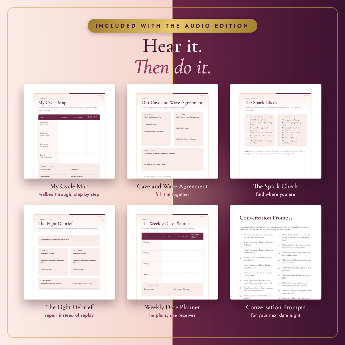 Included with the audio edition: the Listening Companion worksheets